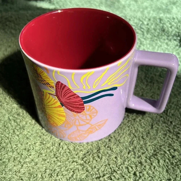 New Starbucks 2023 Lilac Jellyfish Parasols Ceramic Mug - Picture 3 of 6